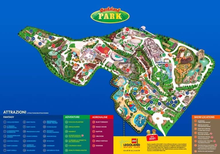 Gardaland map